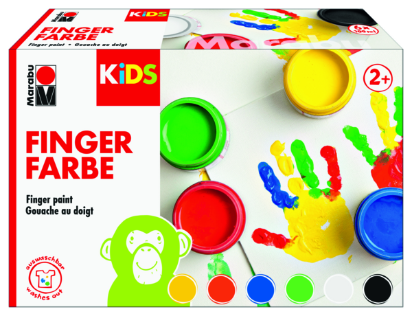 Peinture à doigts pour enfants non toxique – Kit amusant de