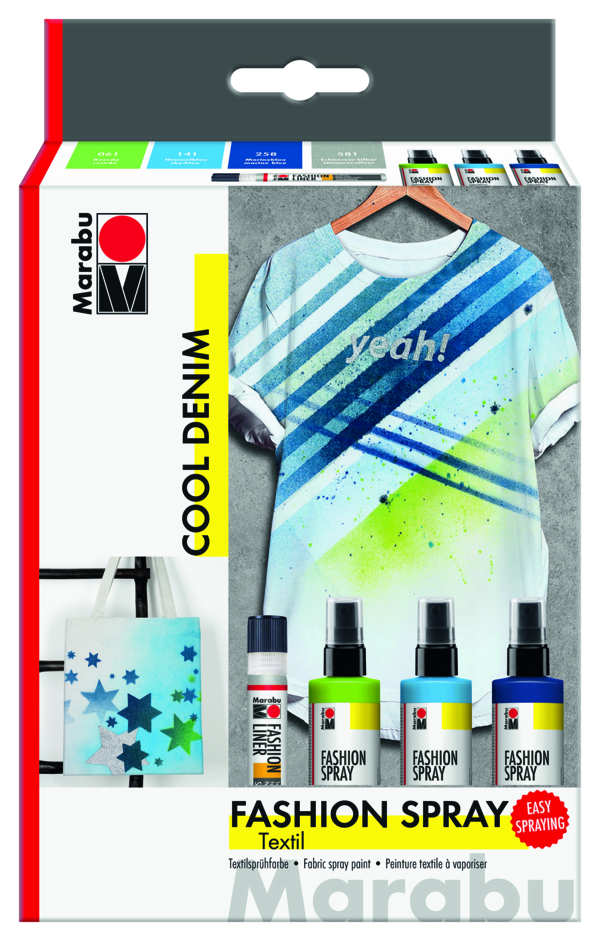 OPITEC - LOISIRS SCIENCES CREATIVITE  Peinture sur textile en spray Marabu  Fashi